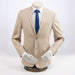 Beige Modern-Fit 2-Piece Suit Jacket