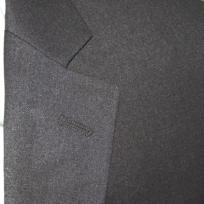 Solid Charcoal Premium 2-Piece European Big & Tall Suit