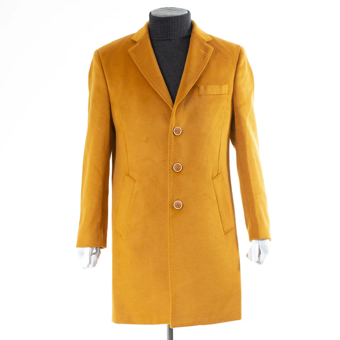 Copper Modern-Fit Wool Overcoat