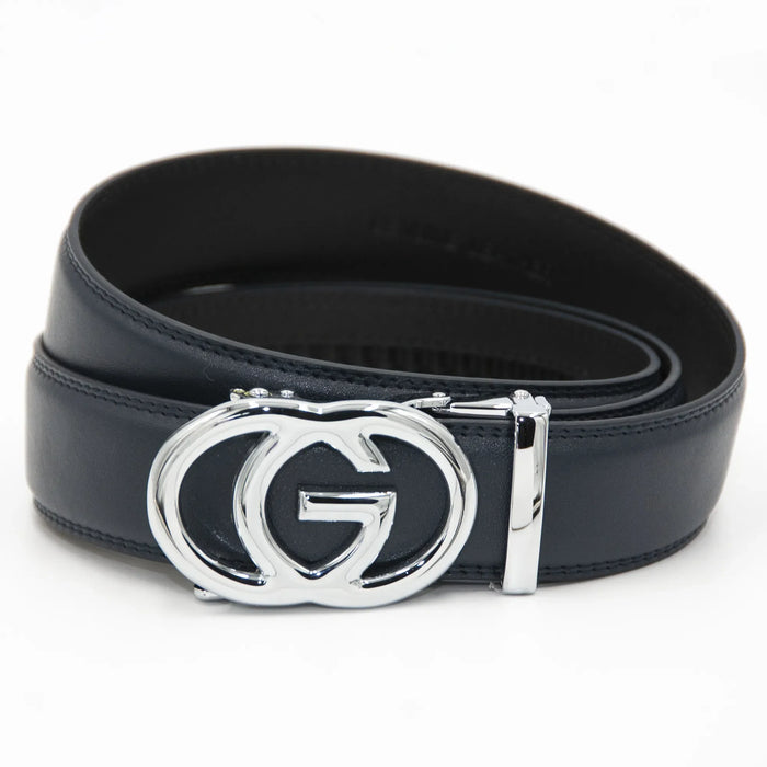 Men's Silver Chrome G Emblem Belt Buckle