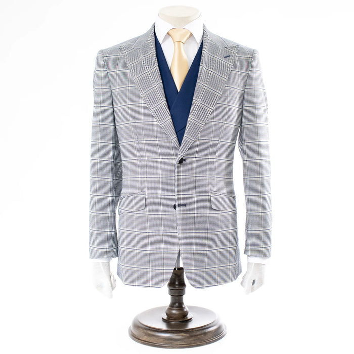 Natural Glen Check 3-Piece Tailored-Fit Suit