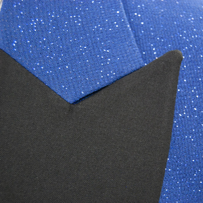 Royal Blue Glitter 3-Piece Slim-Fit Tuxedo