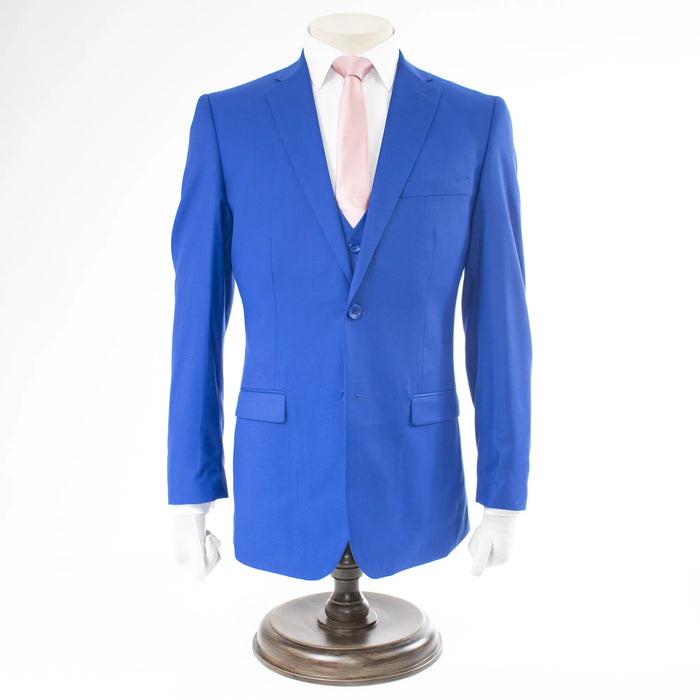 Royal Blue 3-Piece Tailored Fit Suit