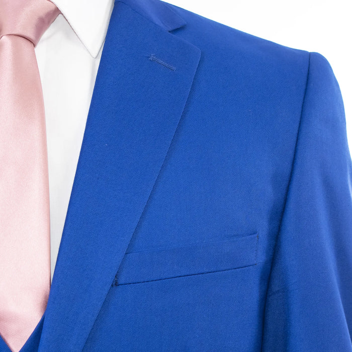 Royal Blue 3-Piece Tailored Fit Suit