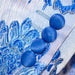 Men's Sky Blue Floral Embroidered Jacket