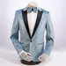 baby blue metallic flake 2-piece slim-fit tuxedo jacket
