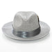 Men's Silver Feather Plumed Fedora
