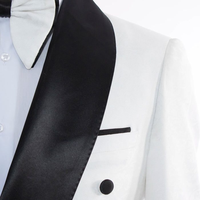 White Strapped 2-Piece Tailored-Fit Tuxedo