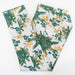 Men's Green And White Floral 2-Piece Slim-Fit Suit Pants