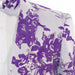Men's Purple And White Floral 2-Piece Slim-Fit Suit Notch Lapel