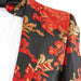 Men's Red And Gold Damask 2-Piece Slim-Fit Suit Notch Lapel