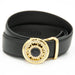 Men's Black And Gold Onyx Spinning Belt Buckle