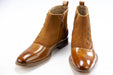 Tan Leather Spat Boot - Vamp, Toe, Outsole