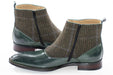 Men's Forest Green Tweed Spat Boot