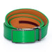 Men's Textured Square Green Leather Belt