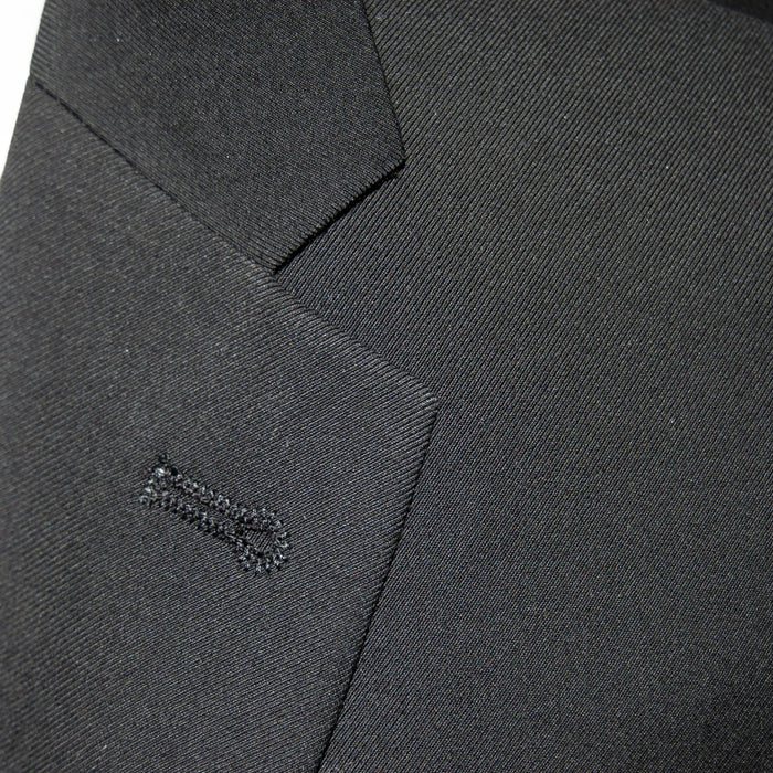 Men's Classic Black 2-Piece Modern-Fit Suit - Notch Lapel