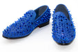Men's Blue Spiked Loafer - Vamp, Toe, Outsole