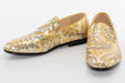 Gold And Silver Sequined Loafer - Vamp, Toe, Outsole