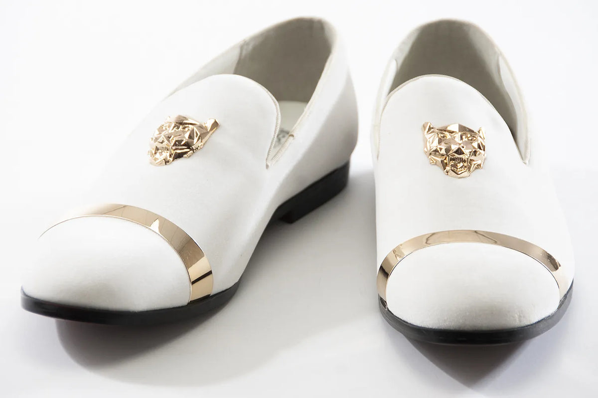 White Lionhead Velvet Loafer — dolce vita MEN