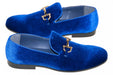 Men's Royal Blue Velvet Bit Dress Loafer