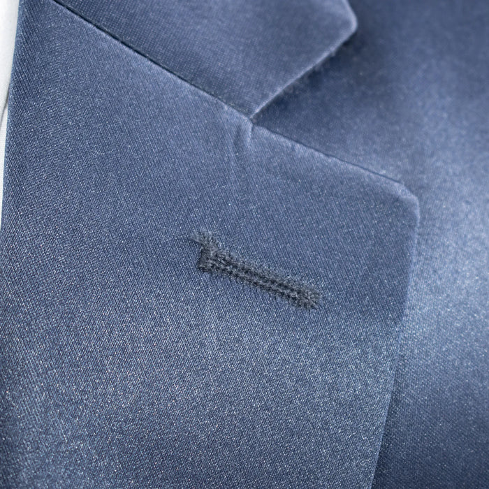 Sapphire Satin 3-Piece Tailored-Fit Suit
