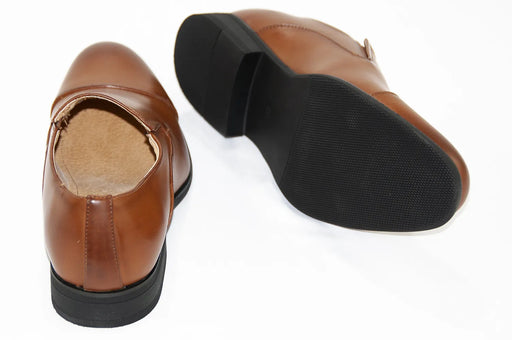 Men's Brown Leather Cap-Toe Dress Shoe