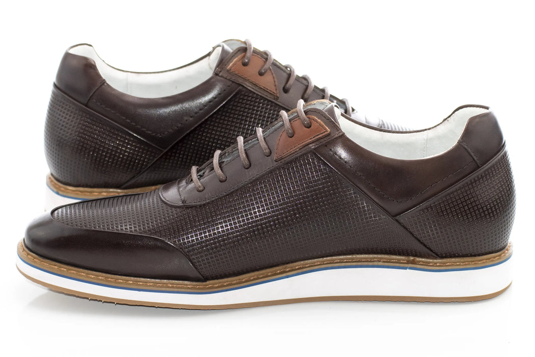 Brown Leather Dress Sneaker