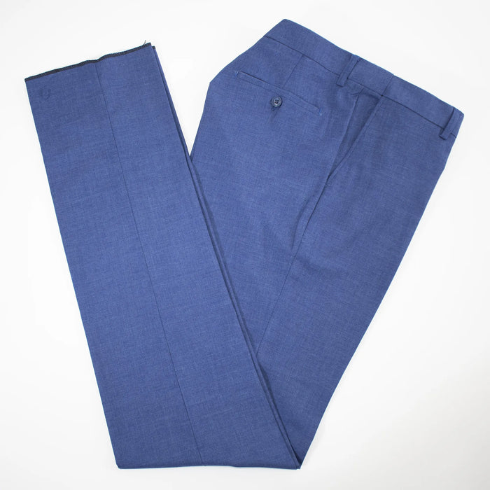 Gray And Blue Plaid 3-Piece Slim-Fit Suit