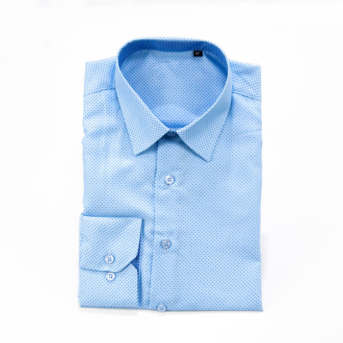 Light Blue Slim-Fit Designer Shirt