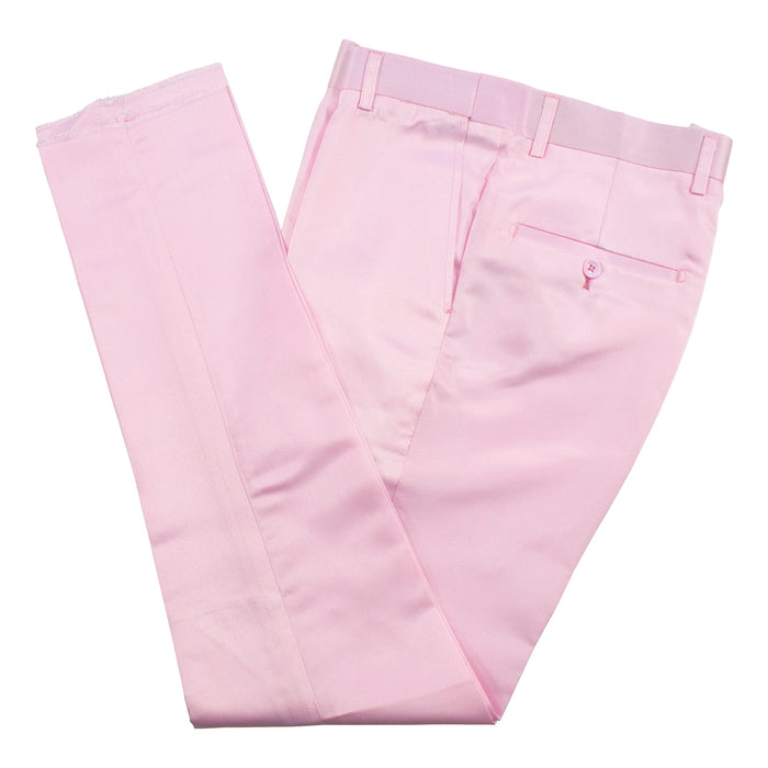 Men's Pink Stretch Fabric Dress Pants