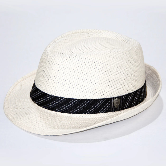 Natural Trilby Style Fedora with Ribbon Band