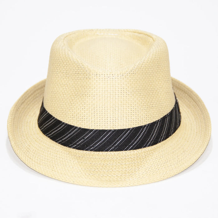 Sand Trilby Style Fedora with Ribbon Band