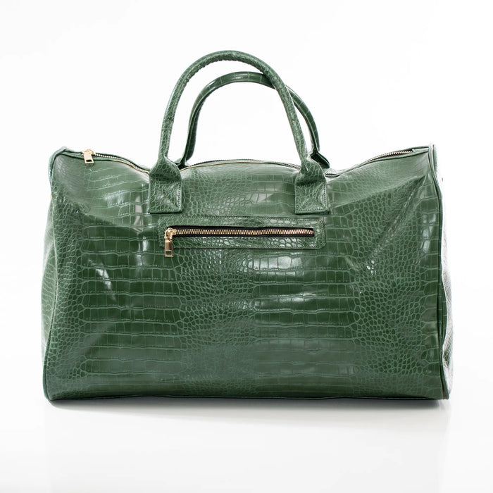 Green Leather Travel Bag