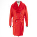 Men's Red Fur Overcoat
