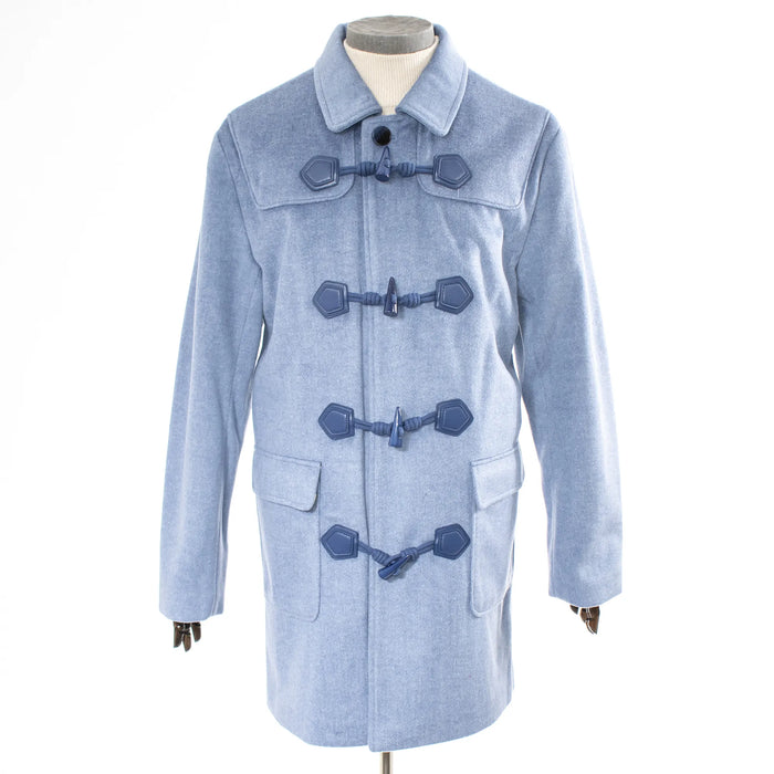 Blue Overcoat with Loop Button