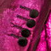 Men's Fuchsia Pink Metallic Gradient Regular-Fit Jacket Cuffs