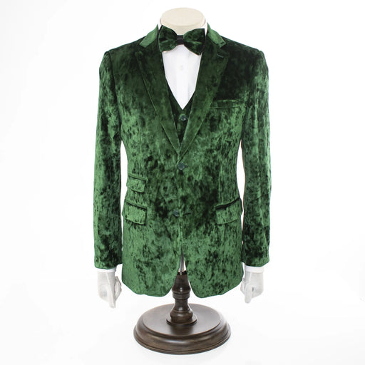 Men's Emerald Green Crushed Velvet Tuxedo