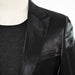 Men's Black Metallic 2-Piece Slim-Fit Suit Peak Lapel
