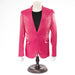Men's Fuchsia Pink Metallic 2-Piece Slim-Fit Suit