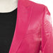 Men's Fuchsia Pink Metallic 2-Piece Slim-Fit Suit Peak Lapel