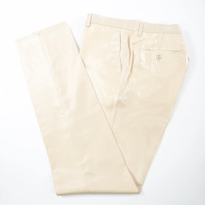 Men's Gold Metallic 2-Piece Slim-Fit Suit Pants