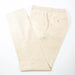Men's Cream White Metallic 2-Piece Slim-Fit Suit Pants