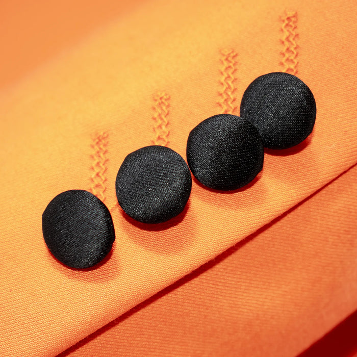 Men's Orange 3-Piece Slim-Fit Tuxedo - Button Cuffs