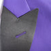 Men's Purple 3-Piece Slim-Fit Tuxedo - Peak Lapel Closeup