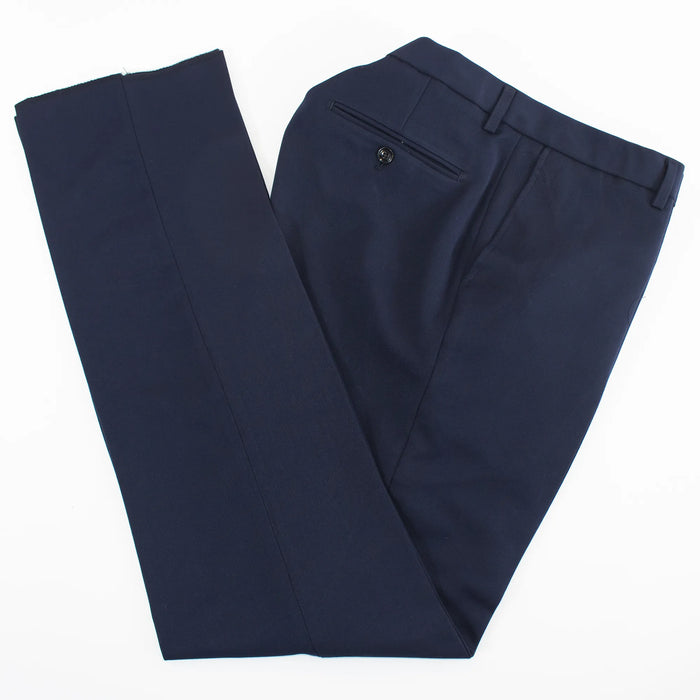 Navy Double-Breasted Slim-Fit 2-Piece Suit