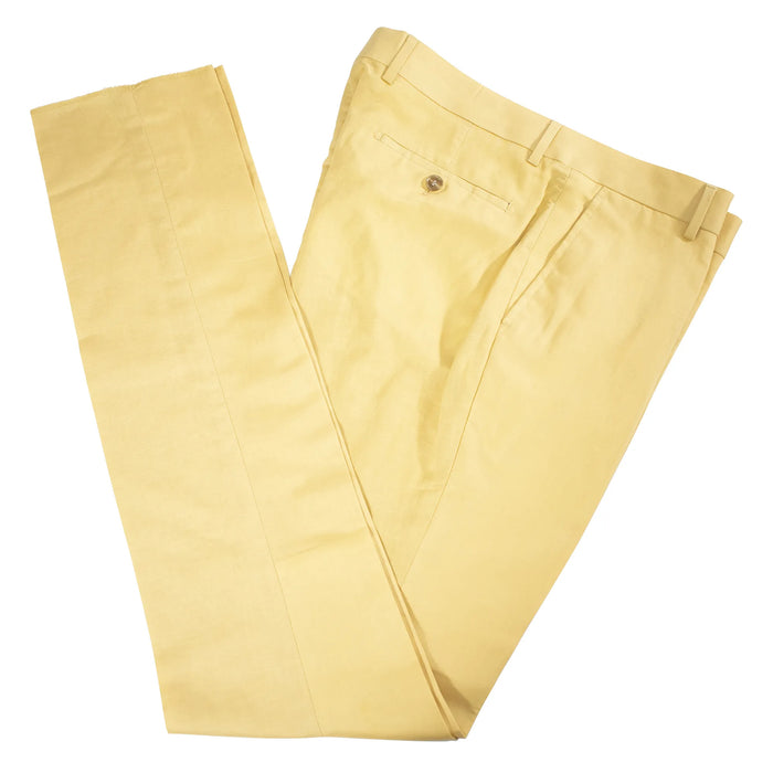 Gold 2-Piece Slim-Fit Linen Suit