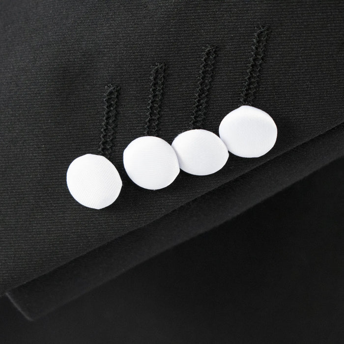 Men's Black 3-Piece Slim-Fit Tuxedo - Button Cuffs
