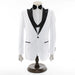 White 3-Piece Slim-Fit Tuxedo