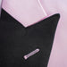 Men's Pink 3-Piece Slim-Fit Tuxedo - Peak Lapel Closeup