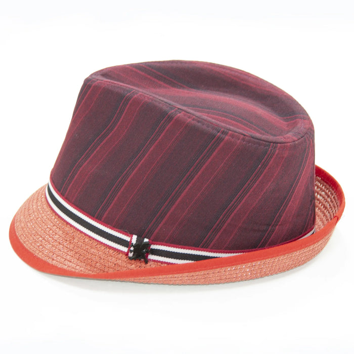 Red Trilby Style Fedora